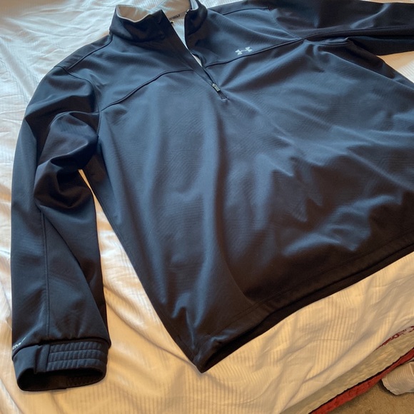 TWO under armour 1/4 zip pullovers.   Excellent quality and shape. - Picture 7 of 8